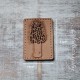 Morel Mushroom Leather Patch, Morel Foraging stocking stuffer, Mycology Patch outdoorsy leather patch, Hippie Patch