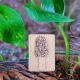 Morel Mushroom Leather Patch, Morel Foraging stocking stuffer, Mycology Patch outdoorsy leather patch, Hippie Patch