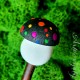 Wood Black Amanita Mushroom Hair stick