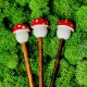 Wood Red Amanita Mushroom Hair stick