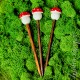 Wood Red Amanita Mushroom Hair stick