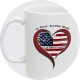 "An American Tradition" White Ceramic Mug 11 oz.