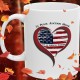 "An American Tradition" White Ceramic Mug 11 oz.