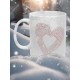 "Auction Heart" White Ceramic Mug 11 oz,