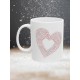 "Auction Heart" White Ceramic Mug 11 oz,