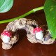 Red Mushroom Earrings, Red Wood Toadstool Earrings, Red Amanita Mushroom Earrings, Mushroom Dangle Earrings
