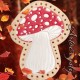 Red Amanita Mushroom Leather Patch, Mushroom Lover Gift, Mushroom Foraging stocking stuffer, Magic Mushroom Patch