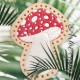 Red Amanita Mushroom Leather Patch, Mushroom Lover Gift, Mushroom Foraging stocking stuffer, Magic Mushroom Patch