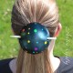 Leather Black Amanita Mushroom Head Bun Holder Slide Barrete with Stick, Mushroom Hippie Barrette Festival Hair Accessory