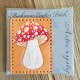 Red and Orange Amanita Mushroom Leather Patch, Mushroom Lover Gift, Mushroom Foraging gift, Magic Mushroom Patch