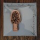 Morel Mushroom Leather Magnet, Mycology leather Magnet