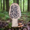 Morel Mushroom Leather Magnet, Mycology leather Magnet