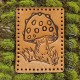 Wart Mushroom Leather Patch, Mushroom Lover Gift, Mushroom Foraging gift, Mycology gift, Fungi Patch