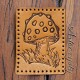 Wart Mushroom Leather Patch, Mushroom Lover Gift, Mushroom Foraging gift, Mycology gift, Fungi Patch