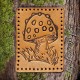 Wart Mushroom Leather Patch, Mushroom Lover Gift, Mushroom Foraging gift, Mycology gift, Fungi Patch