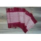 Hand- Woven Beige Chenille and Berry Cotton Mug Rug Coasters