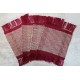 Hand- Woven Beige Chenille and Berry Cotton Mug Rug Coasters