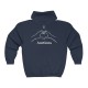 "I Love Auctions" Unisex Heavy Blend Full Zip Hooded Sweatshirt