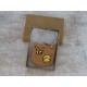 Bee Happy Leather Keychain